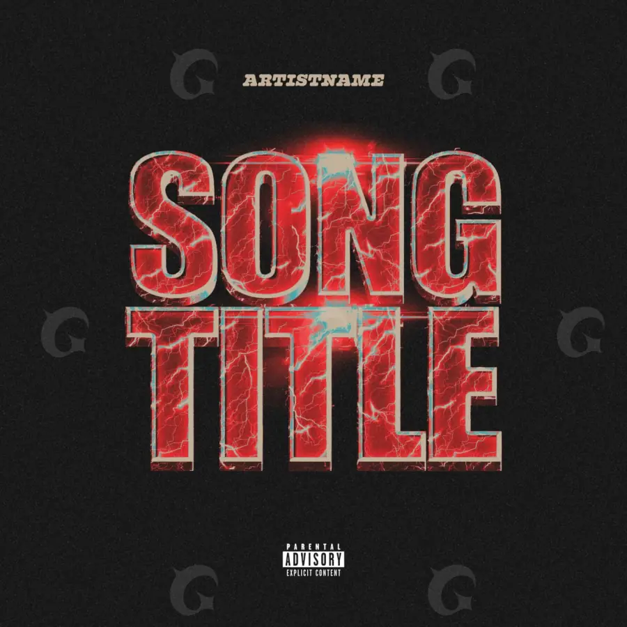 Music cover artwork “Black Lettering”: lettering, black and white tones