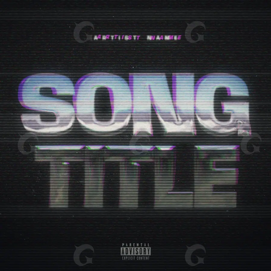 Music cover artwork “Black Lettering”: lettering, black and white tones