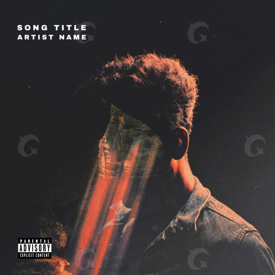 Album cover art “Black Man”: man, black and white tones