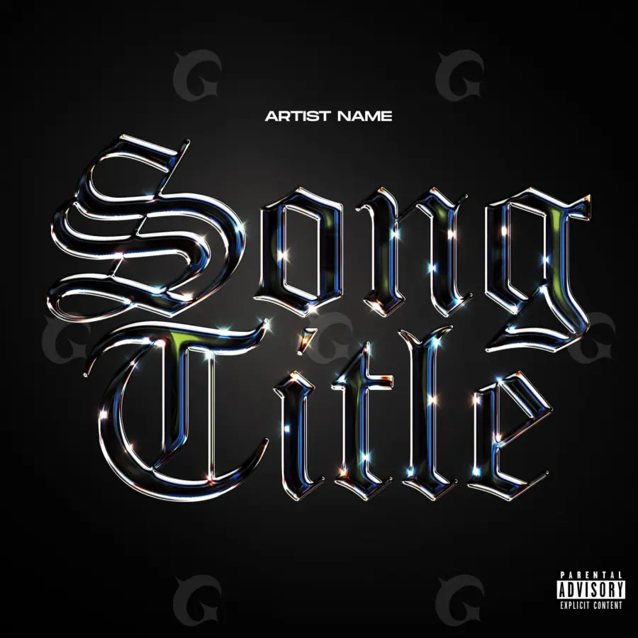 Portada para canción «Black Neon»: neón; color blanco y negro
