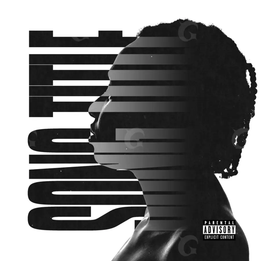 Готовая обложка для трека «Black Silhouette»: силуэт и девушка; палитра — чёрно-белая