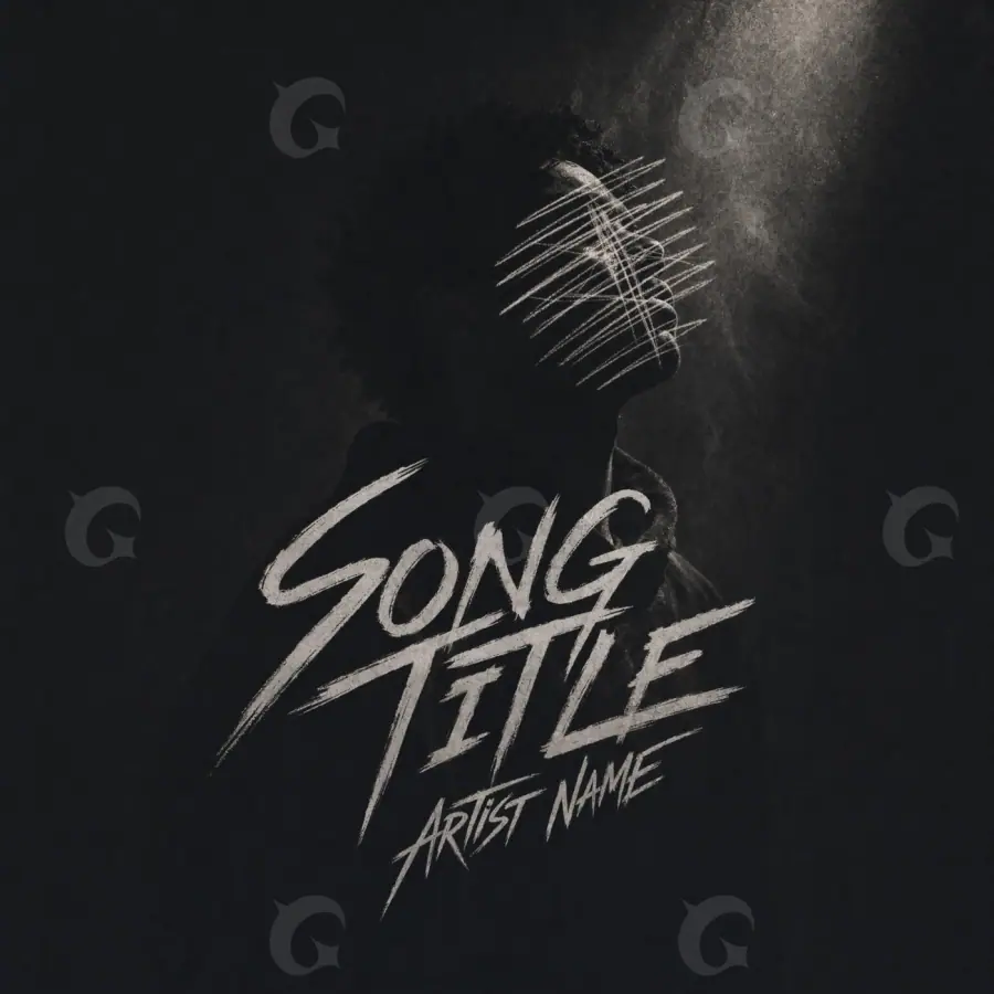Album cover art “Black Silhouette”: silhouette, black and white tones