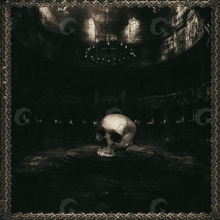 Обложка для песни «Black Skull»: череп; палитра — чёрно-белая