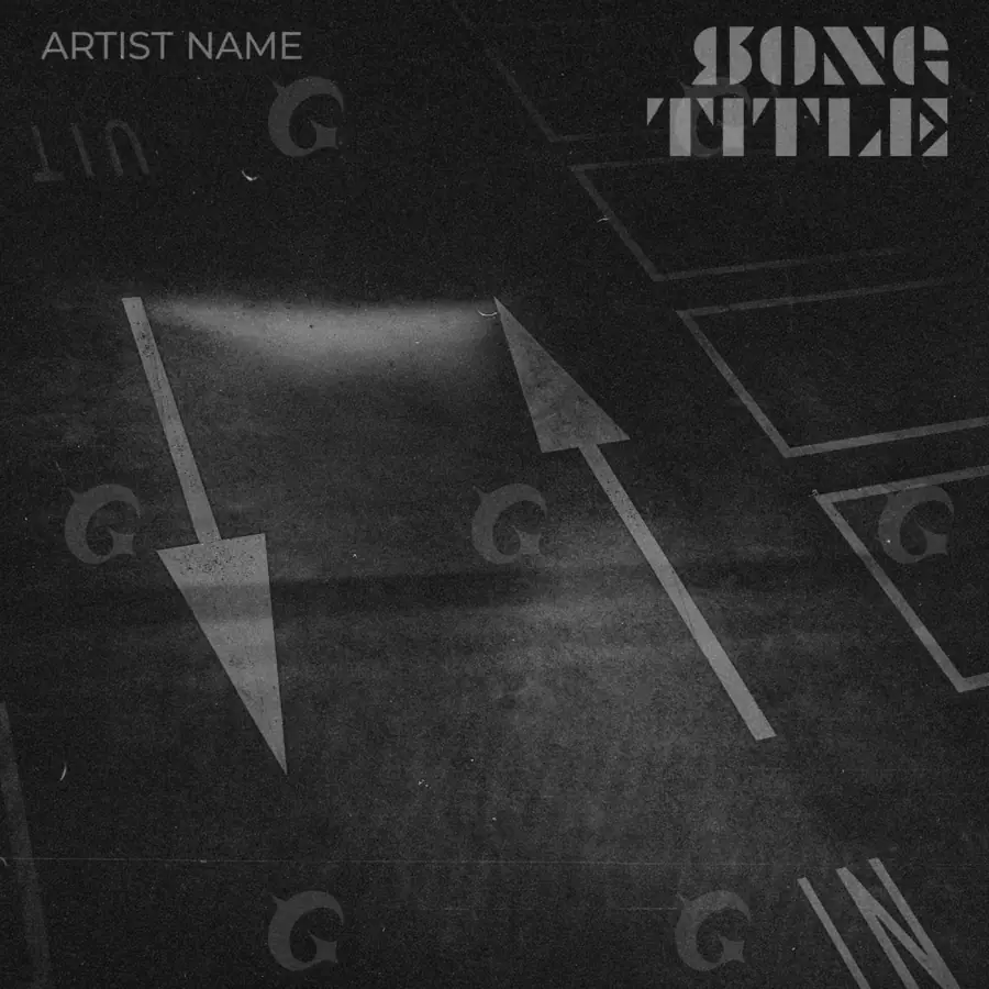Обложка для альбома «Black Triangle»: треугольник; палитра — чёрно-белая