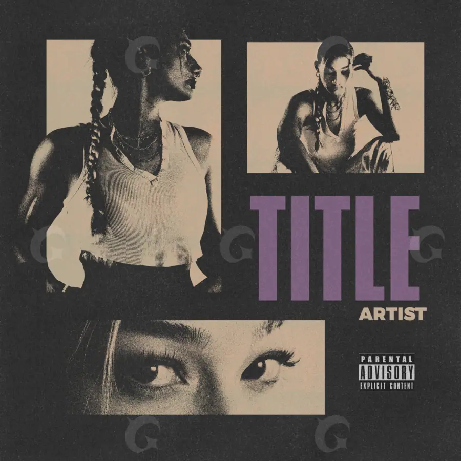 Music cover artwork “Black Woman”: woman and man, black and white tones