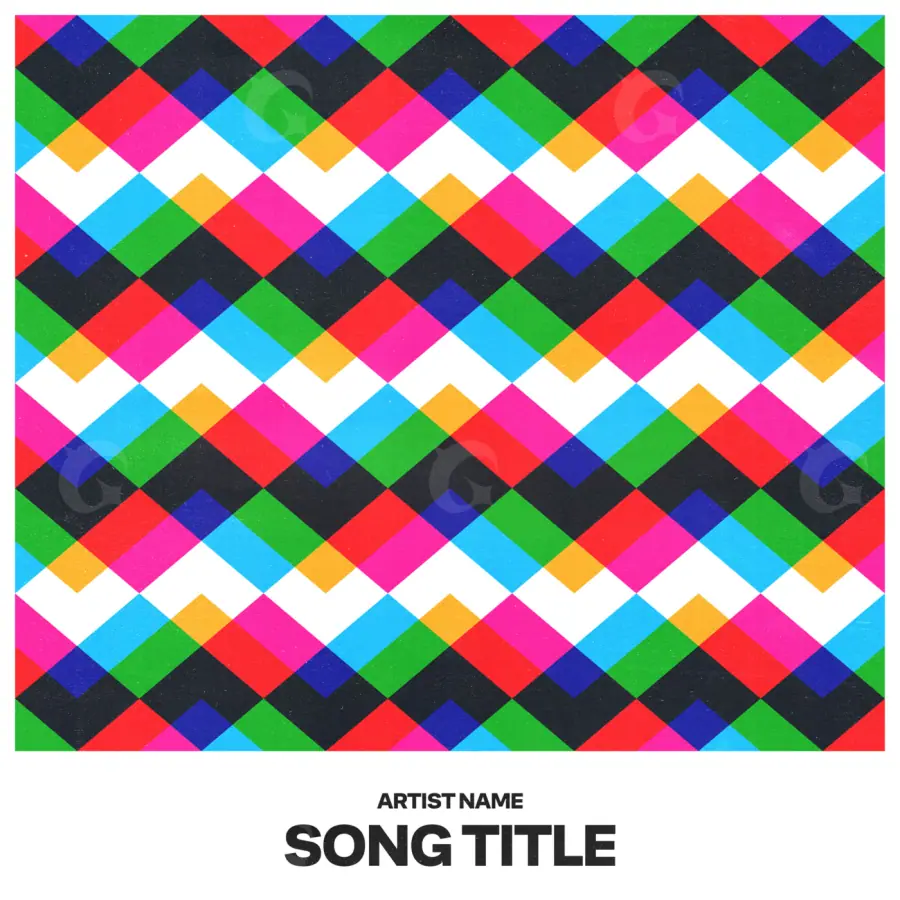 Arte de portada musical «Blue Abstract»: abstracción; color azul