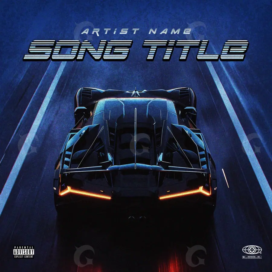 Album cover art “Blue Car”: car, blue tones