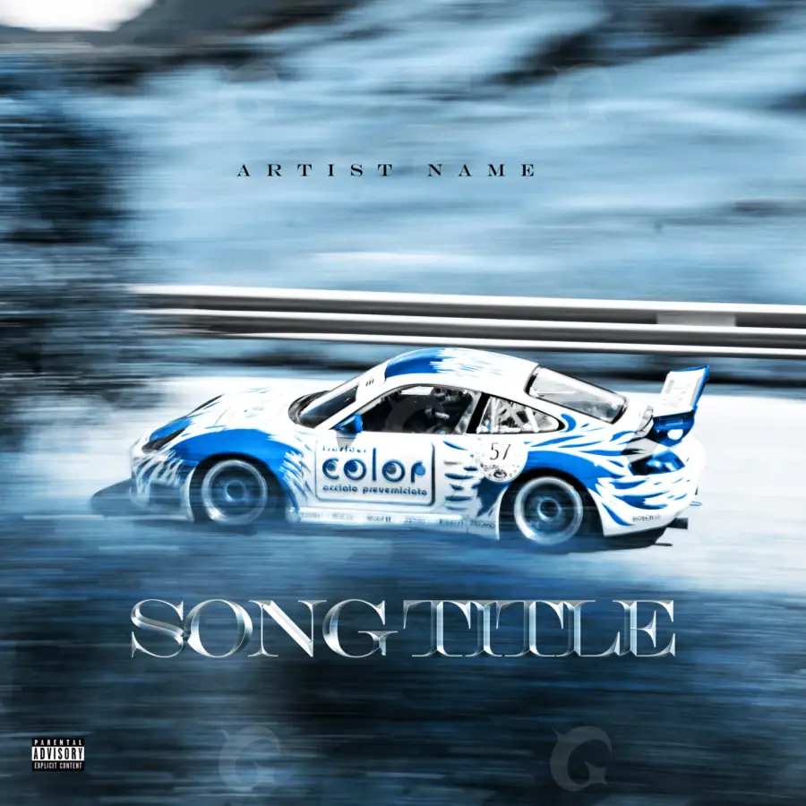 Album cover art “Blue Car”: car, blue tones