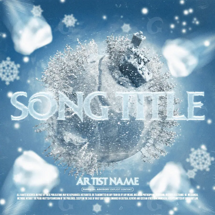 Arte de portada musical «Blue Circle»: círculo; color azul