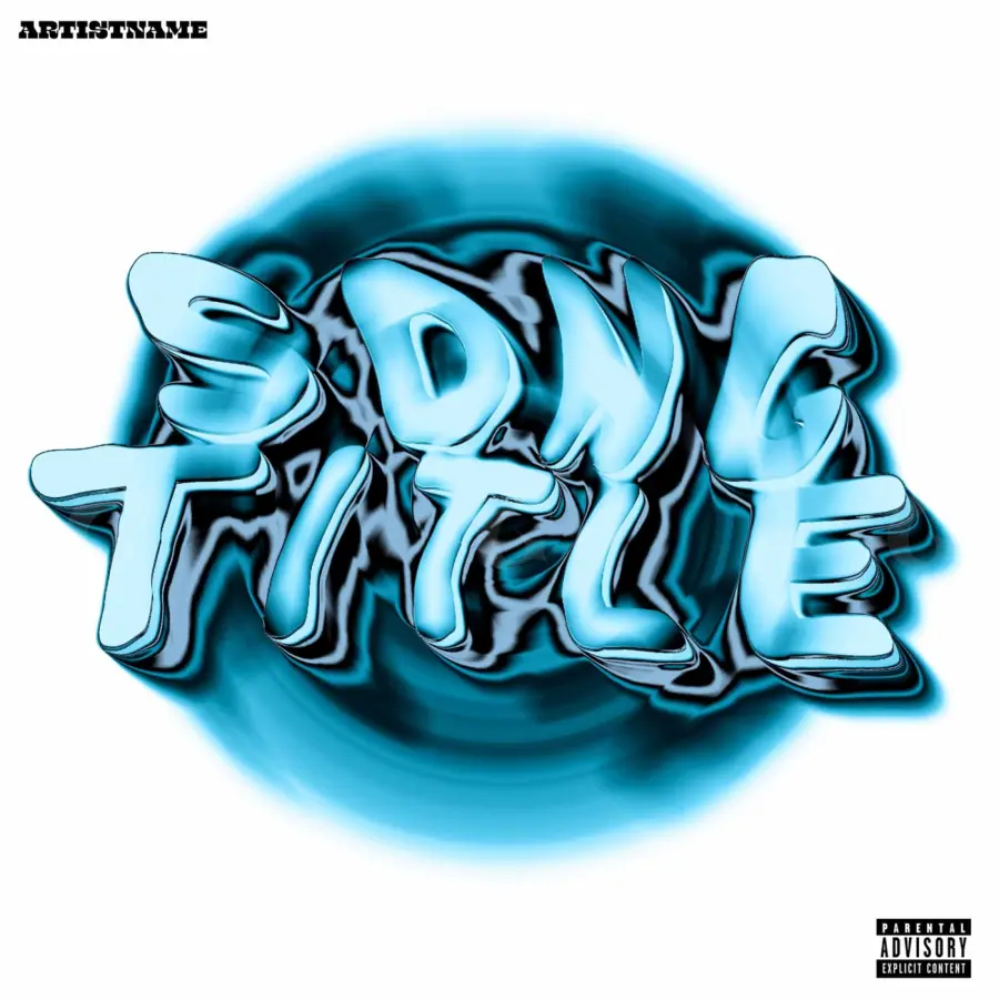 Arte de portada musical «Blue Circle»: círculo; color azul