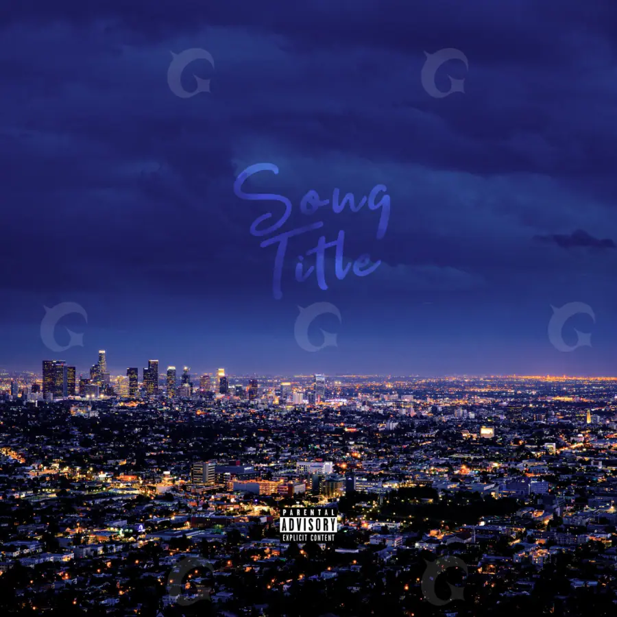Music cover artwork “Blue City”: city and building, blue tones
