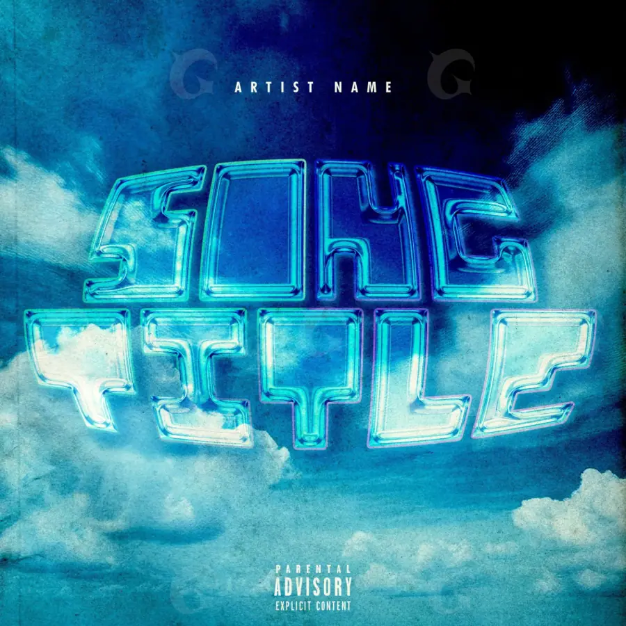 Music cover artwork “Blue Cloud”: cloud, blue tones