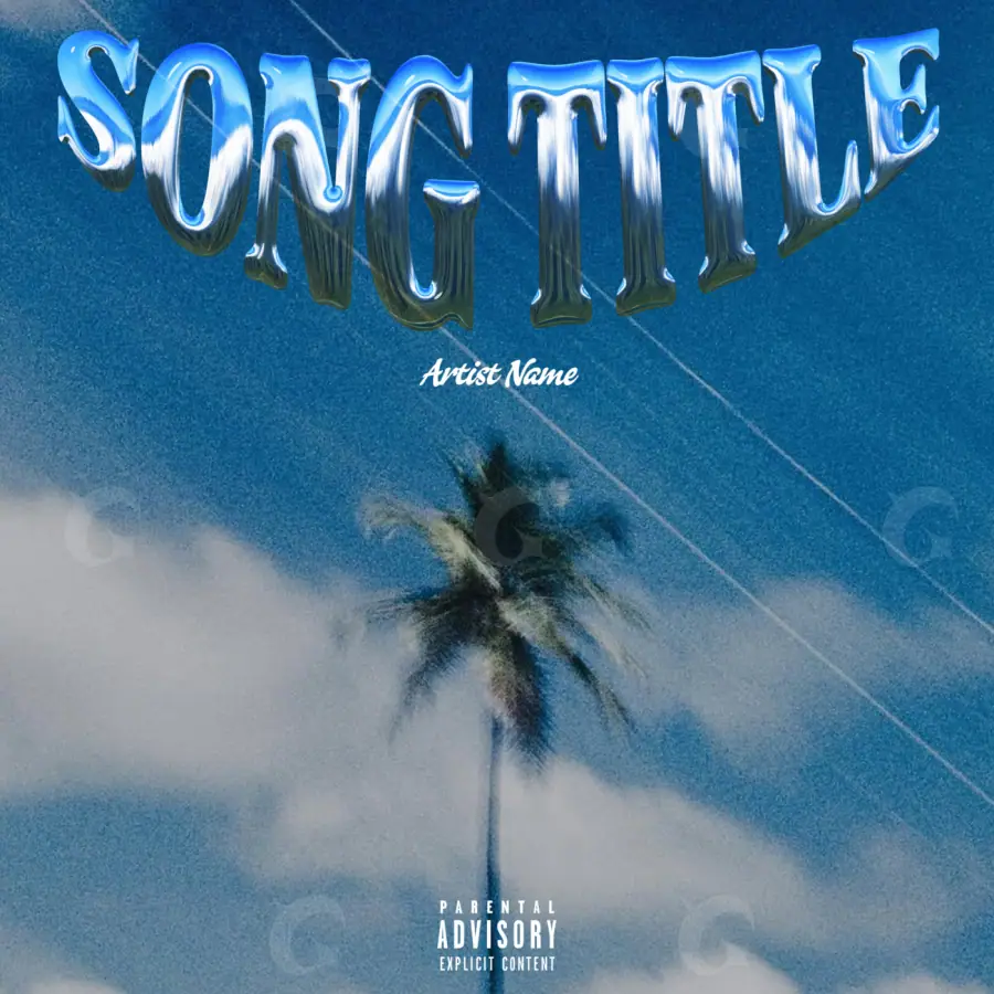 Premade cover art “Blue Cloud”: cloud, blue tones