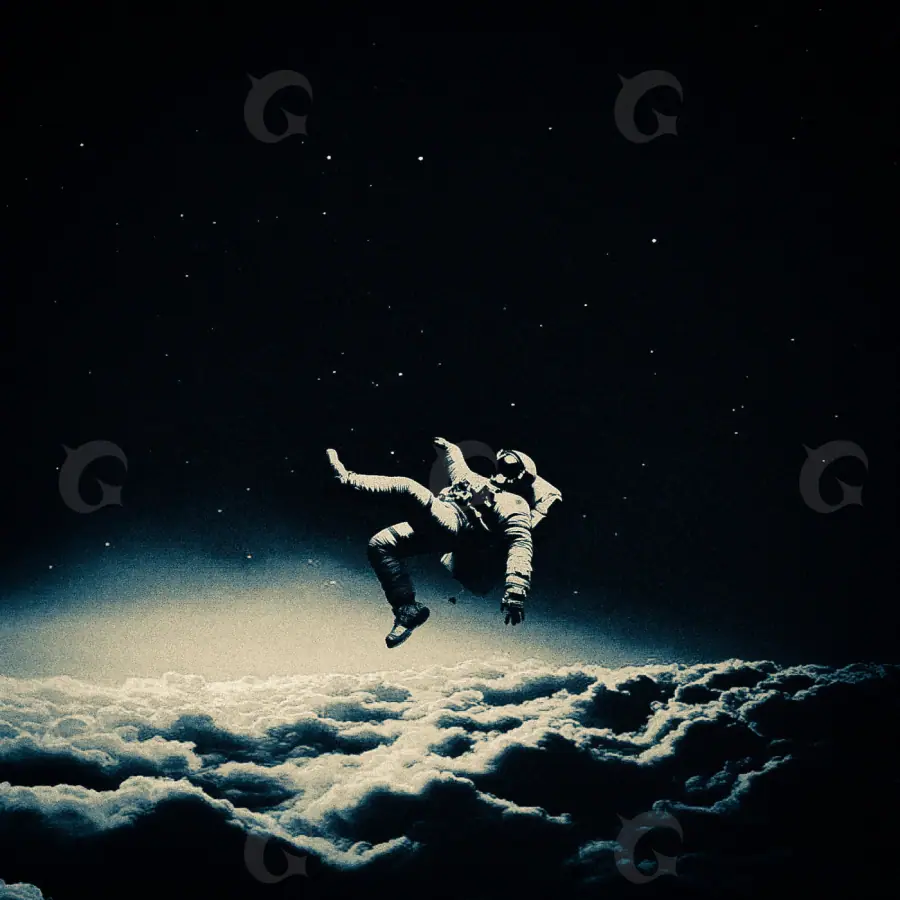 Premade cover art “Blue Cloud”: cloud and star, blue tones