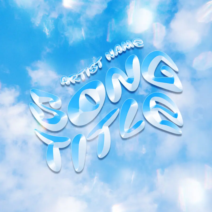 Music cover artwork “Blue Cloud”: cloud, blue tones