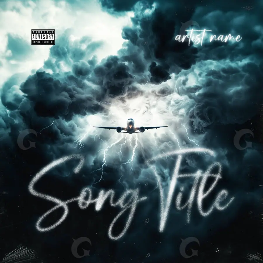 Premade cover art “Blue Cloud”: cloud, blue tones