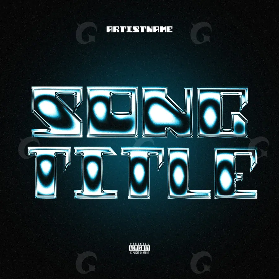 Portada para canción «Blue Cube»: cubo; color azul