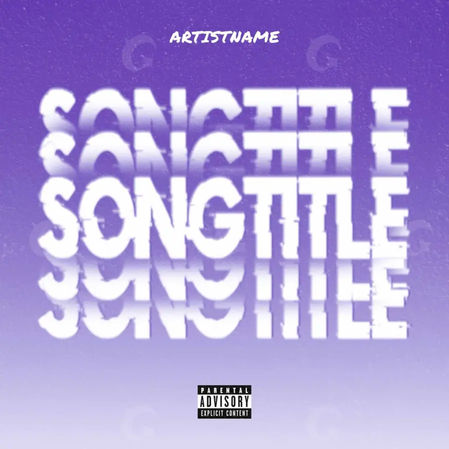 Music cover artwork “Blue Lettering”: lettering, blue tones