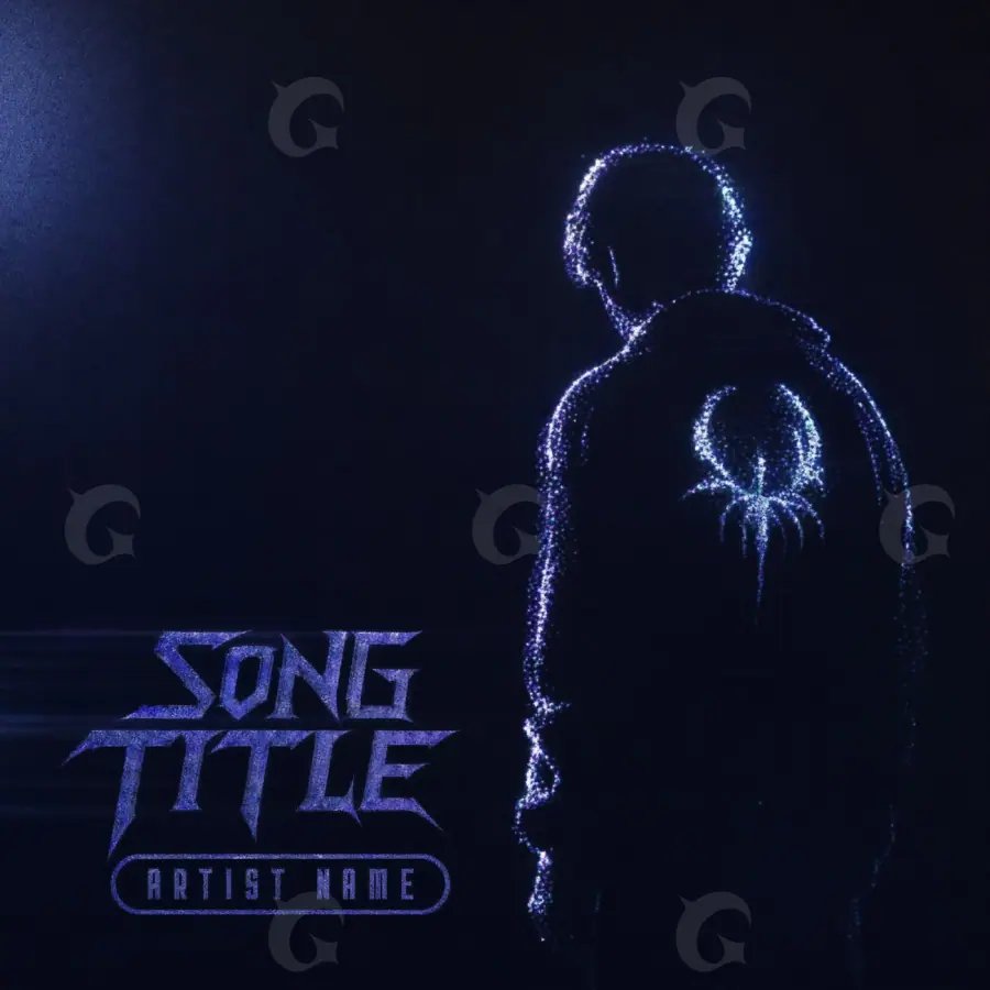 Обложка для альбома «Blue Lettering»: типографика; палитра — синяя