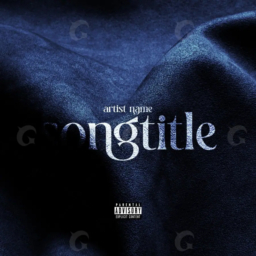 Portada prediseñada «Blue Lettering»: tipografía; color azul