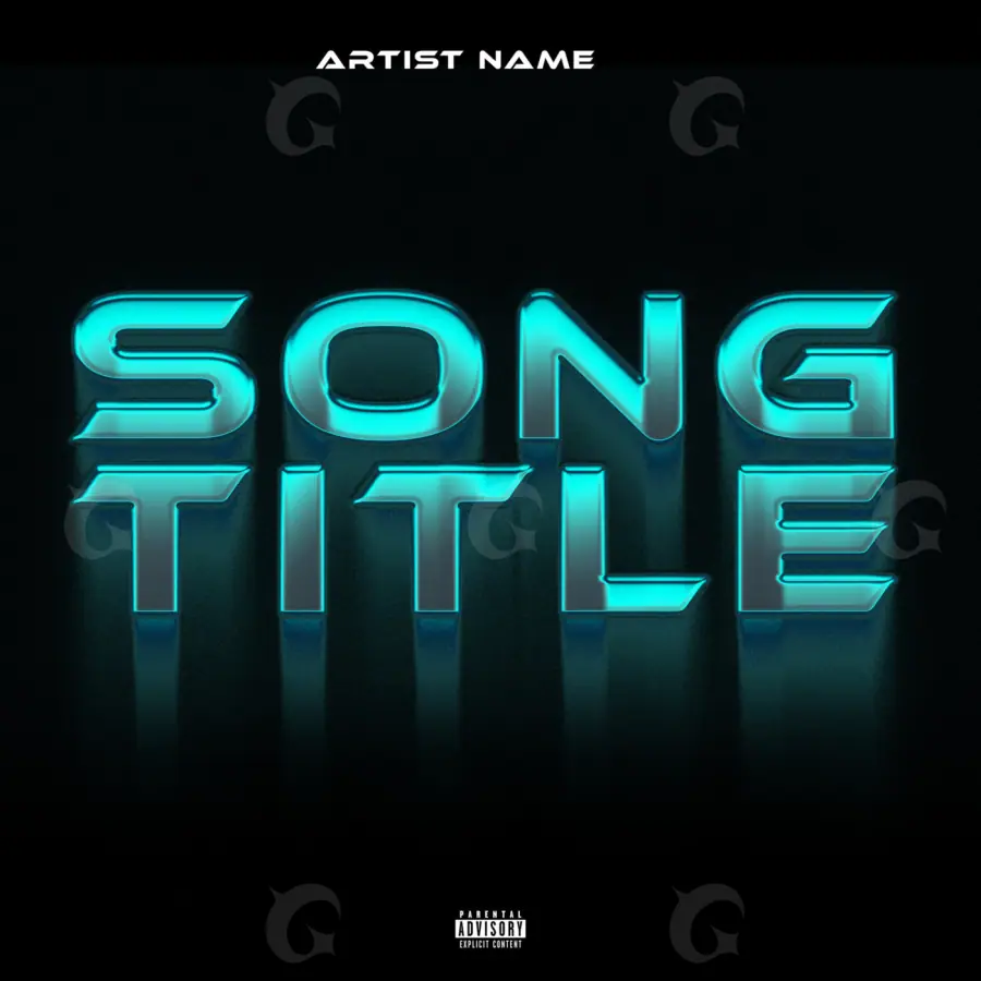Album cover art “Blue Lettering”: lettering, blue tones