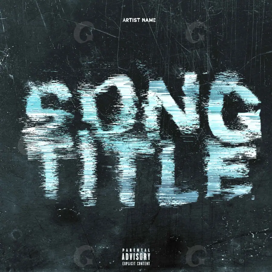 Album cover art “Blue Lettering”: lettering, blue tones
