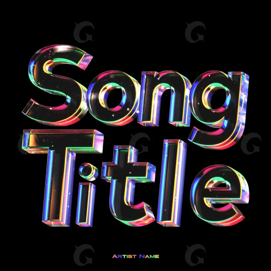 Album cover art “Blue Lettering”: lettering, blue tones