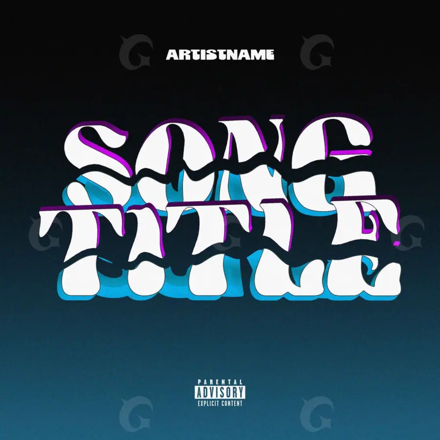 Album cover art “Blue Neon”: neon, blue tones
