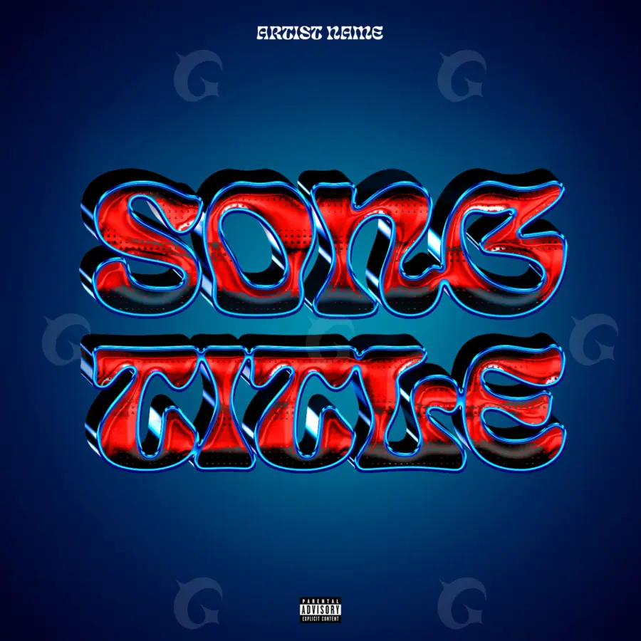 Album cover art “Blue Neon”: neon, blue tones