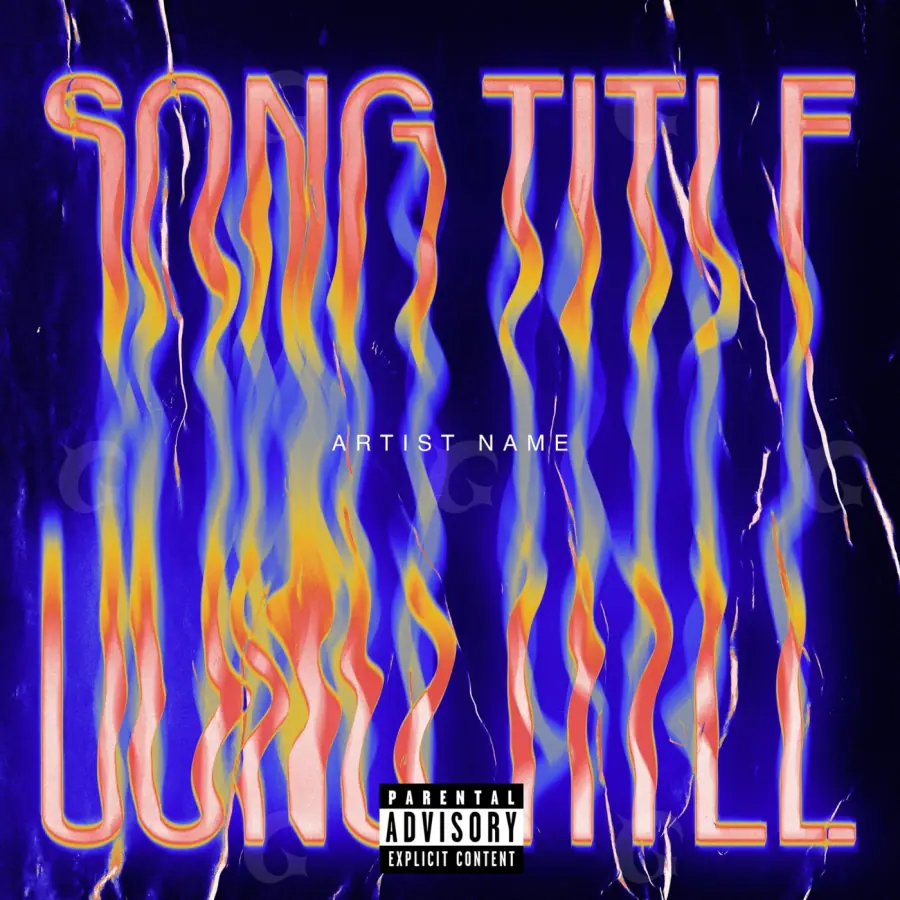 Album cover art “Blue Neon”: neon, blue tones