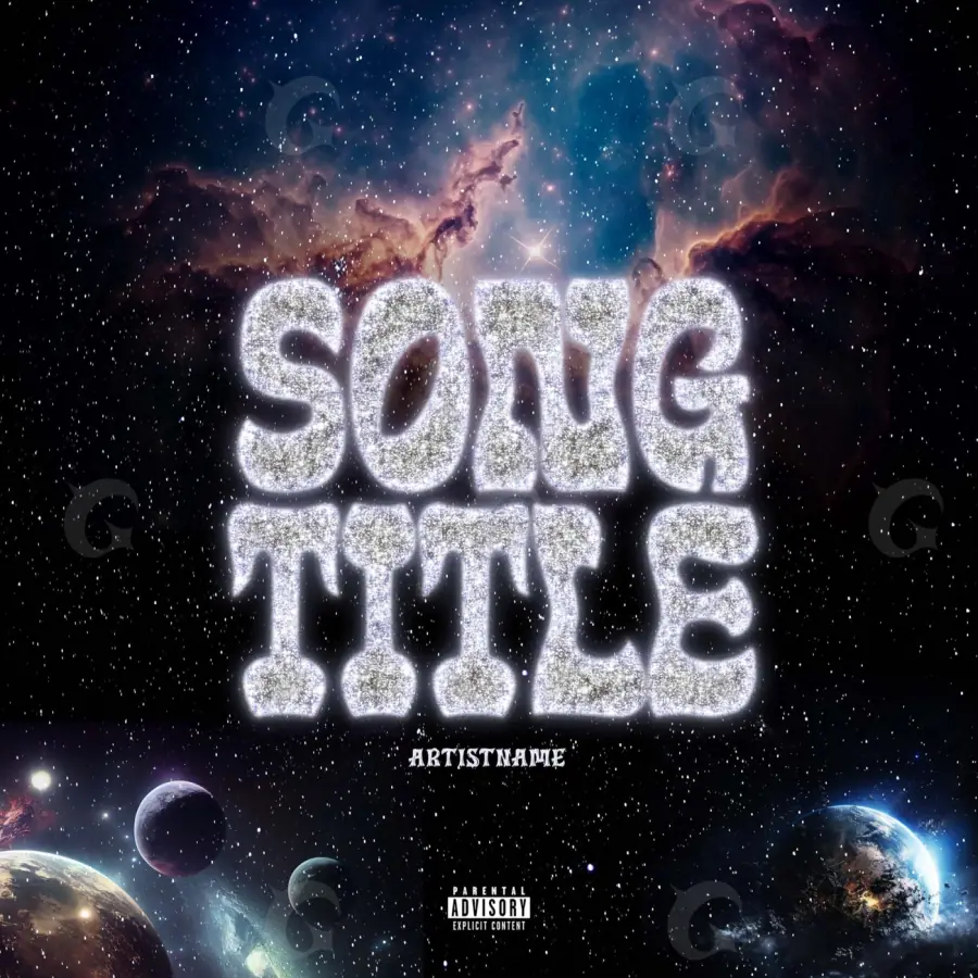 Premade cover art “Blue Planet”: planet, blue tones