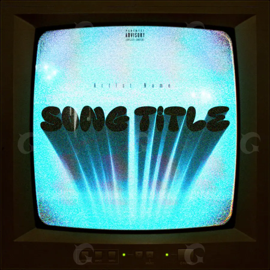 Album cover art “Blue Screen”: screen, blue tones