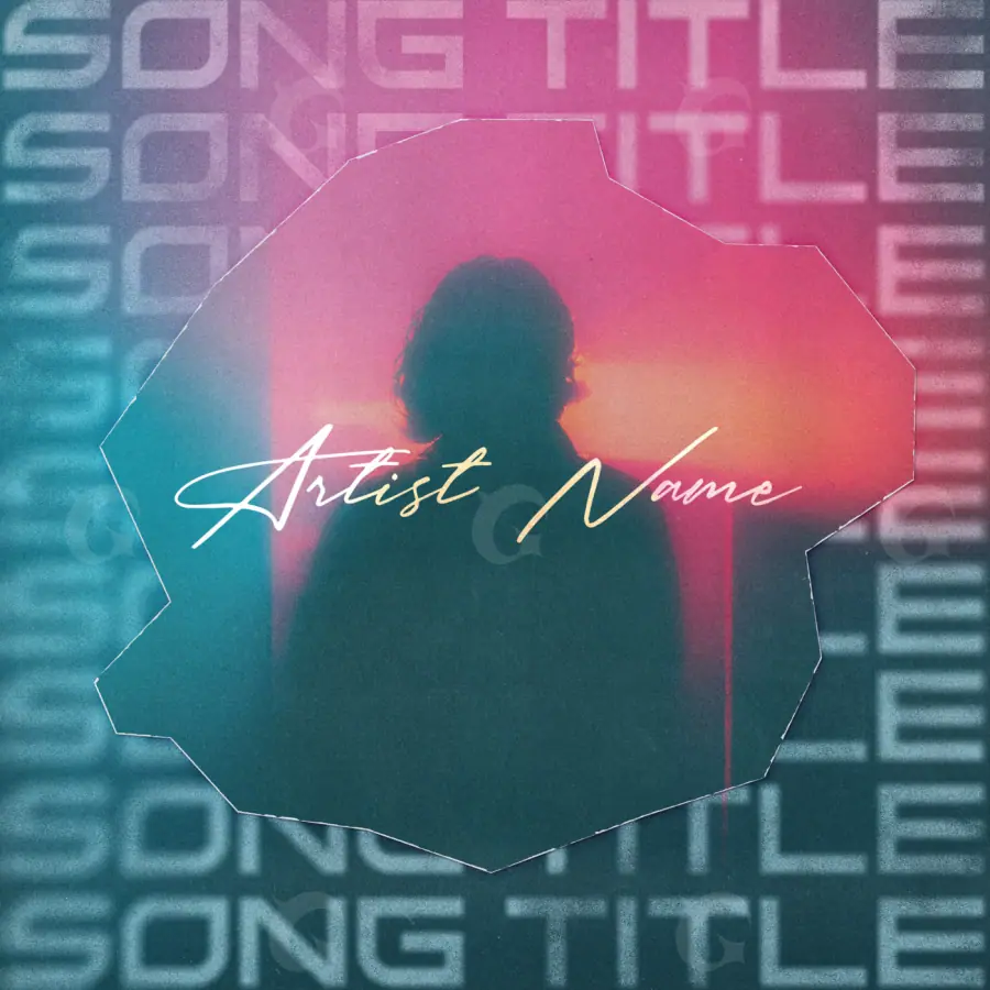 Arte de portada musical «Blue Silhouette»: silueta; color azul