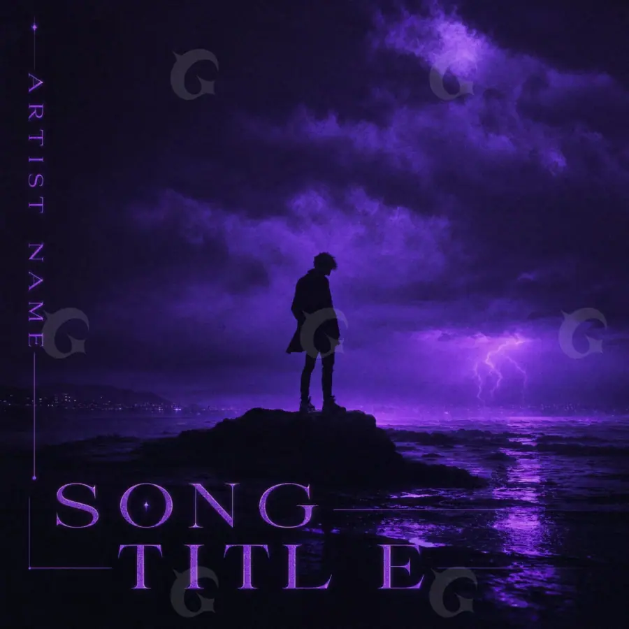 Album cover art “Blue Silhouette”: silhouette and man, blue tones