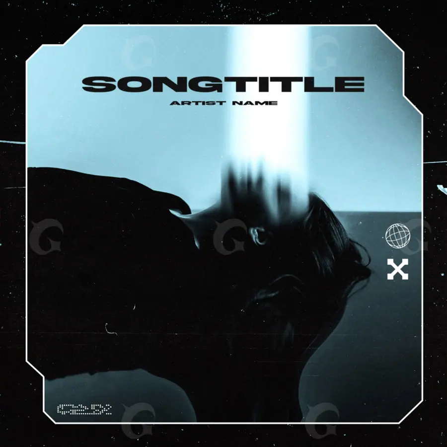 Album cover art “Blue Silhouette”: silhouette and face, blue tones