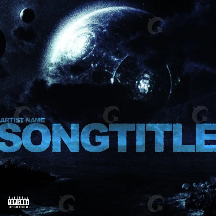 Music cover artwork “Blue Star”: star, blue tones