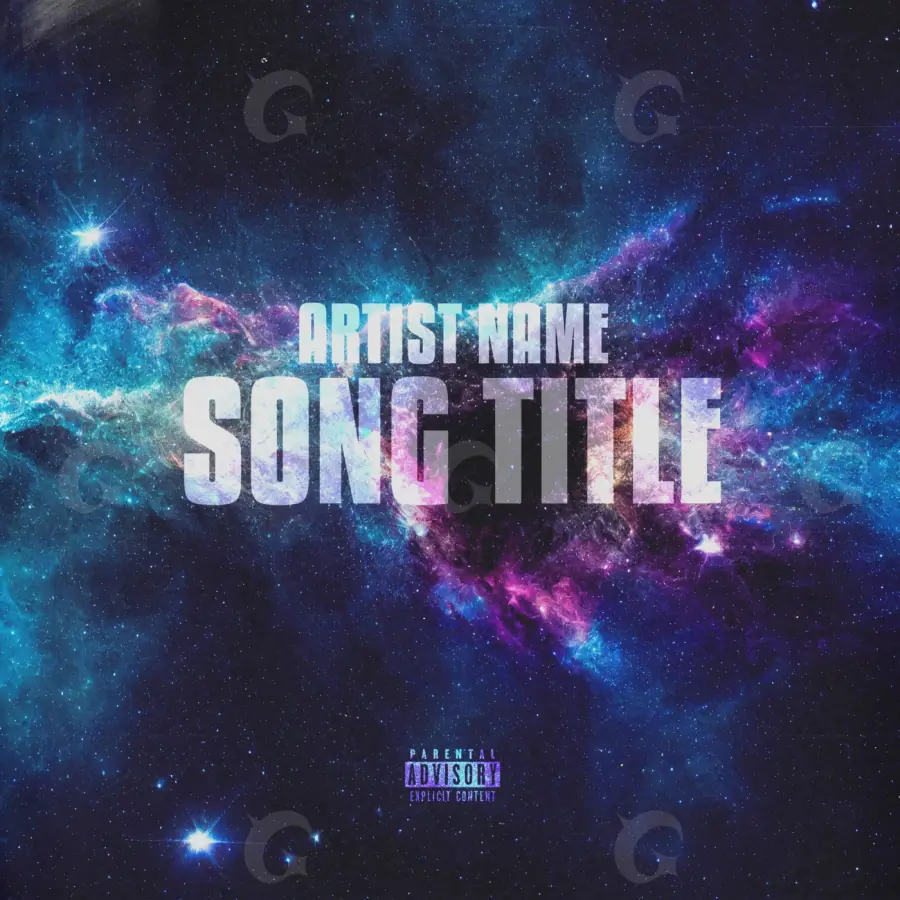 Music cover artwork “Blue Star”: star, blue tones
