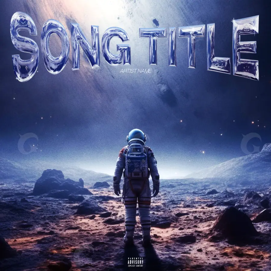 Album cover art “Blue Sun”: sun and cloud, blue tones