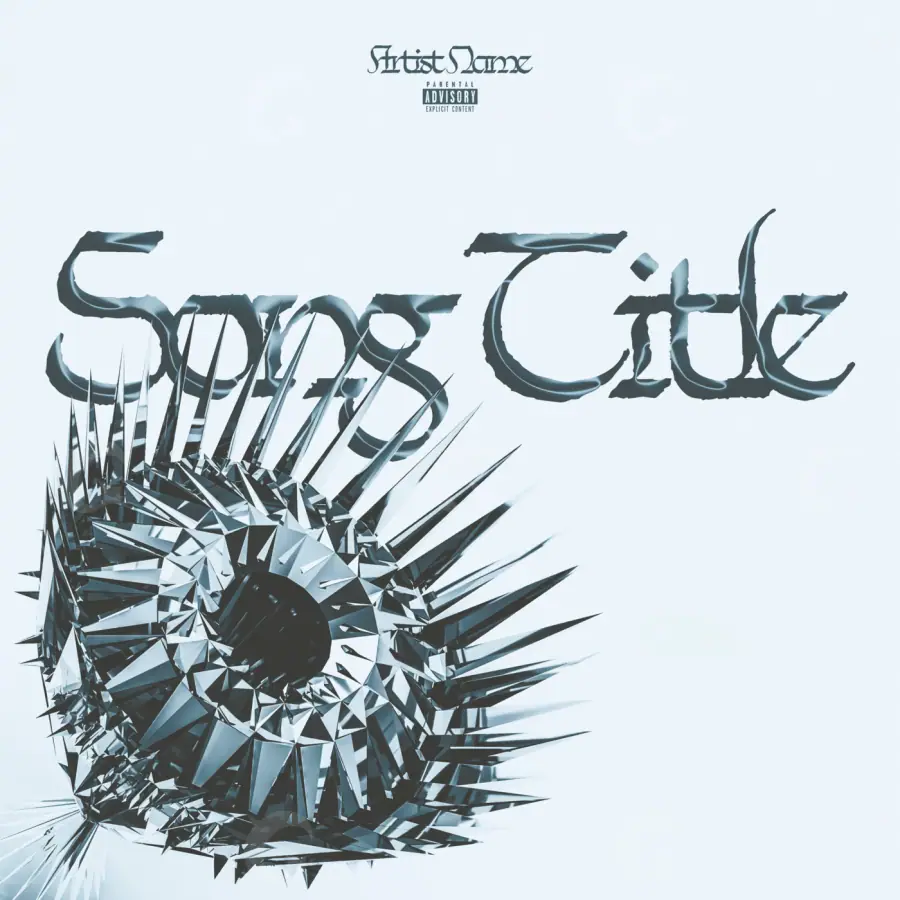 Обложка для песни «Blue Sun»: солнце; палитра — синяя