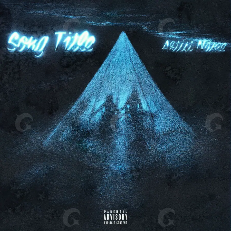 Arte de portada musical «Blue Triangle»: triángulo; color azul