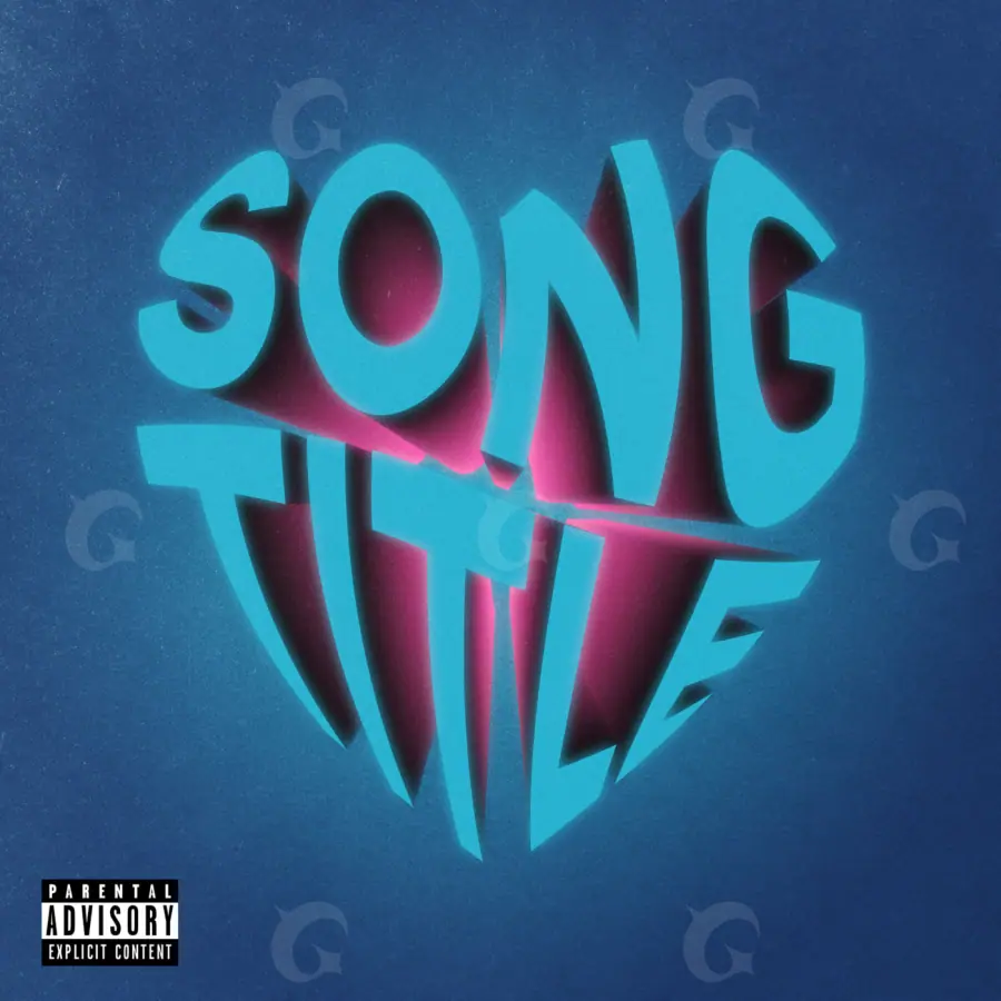 Premade cover art “Blue Triangle”: triangle, blue tones