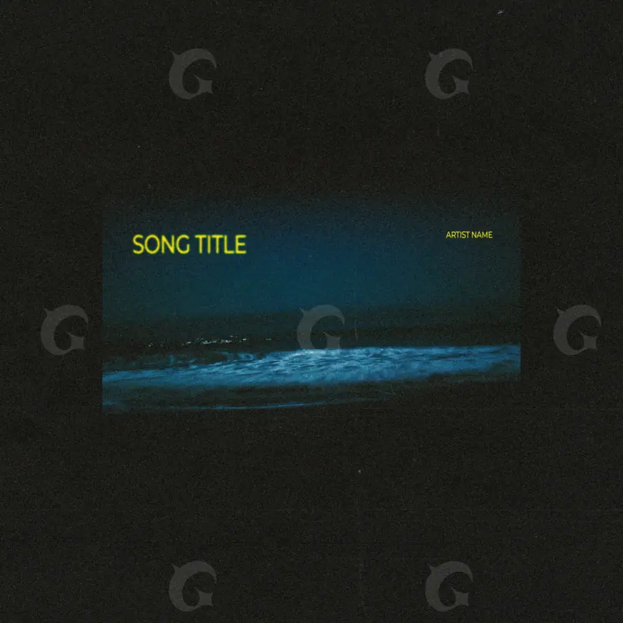 Premade cover art “Blue Water”: water and wave, blue tones