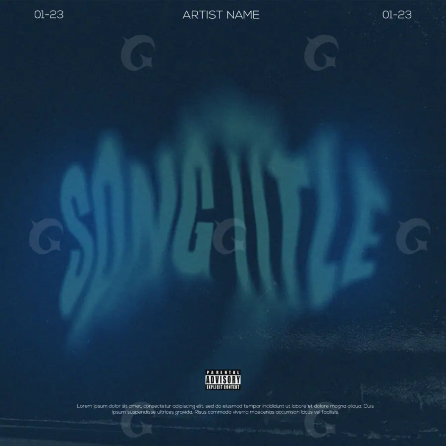 Album cover art “Blue Wave”: wave, blue tones