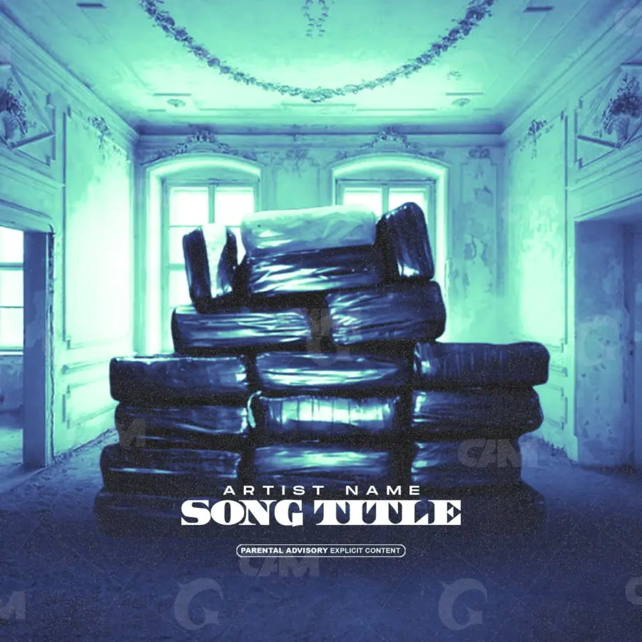 Music cover artwork “Blue Window”: window, blue tones