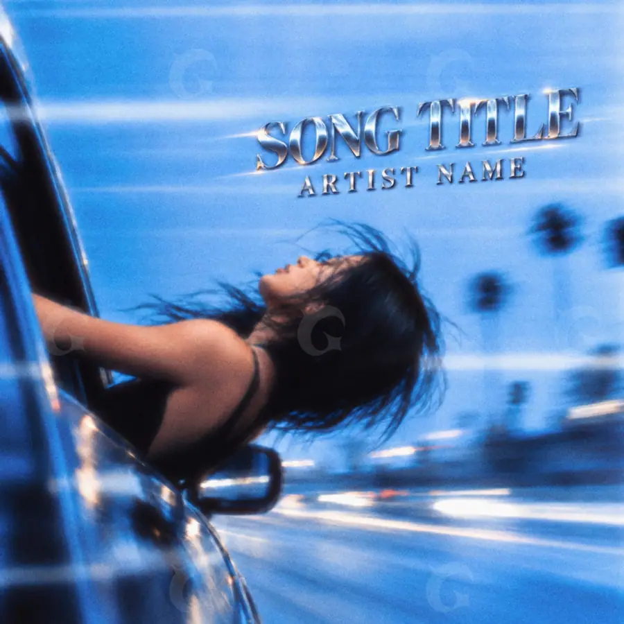 Portada para canción «Blue Woman»: mujer; color azul