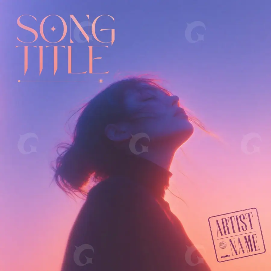Music cover artwork “Blue Woman”: woman, blue tones