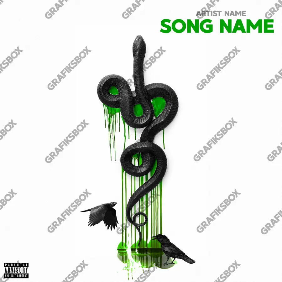 Premade album cover “Super Slimey” — a frame that refuses to sit in one category in a monochrome palette