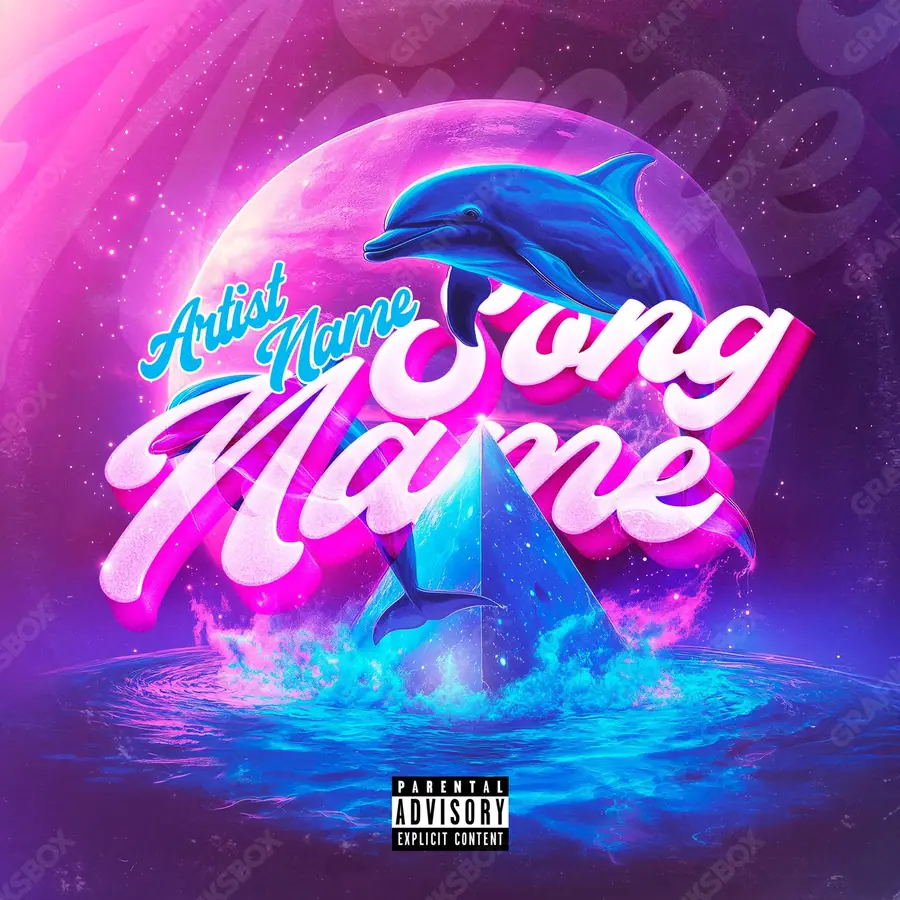 Premade album cover “Pyramid Dolph” — a frame that refuses to sit in one category in pink shades
