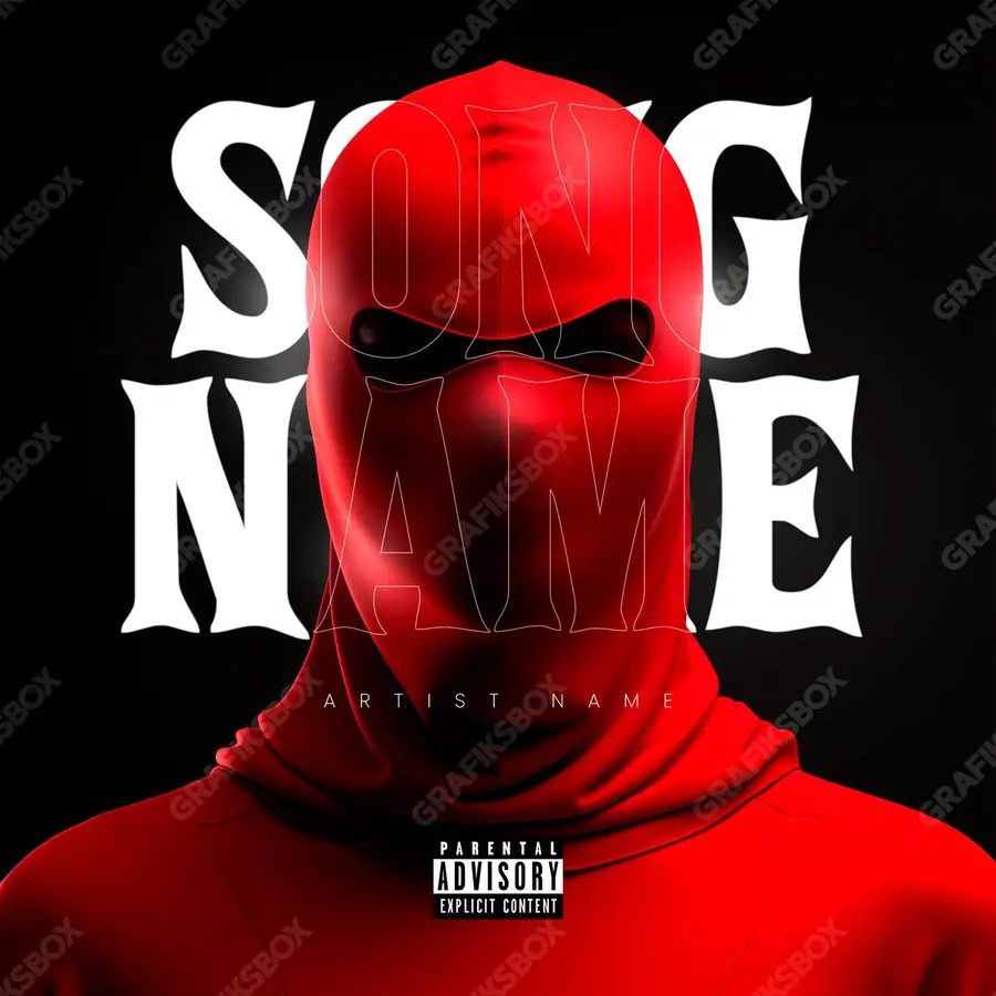 Portada de álbum prediseñada «Mr Rojo» — un motivo con carácter propio, en una gama roja