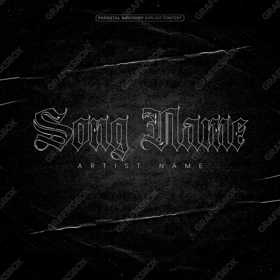 Premade album cover “Sad Grey” — a quiet shot about leaving and empty rooms in a black and white palette